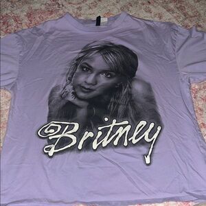 Divided Lavender Britney Graphic Tee